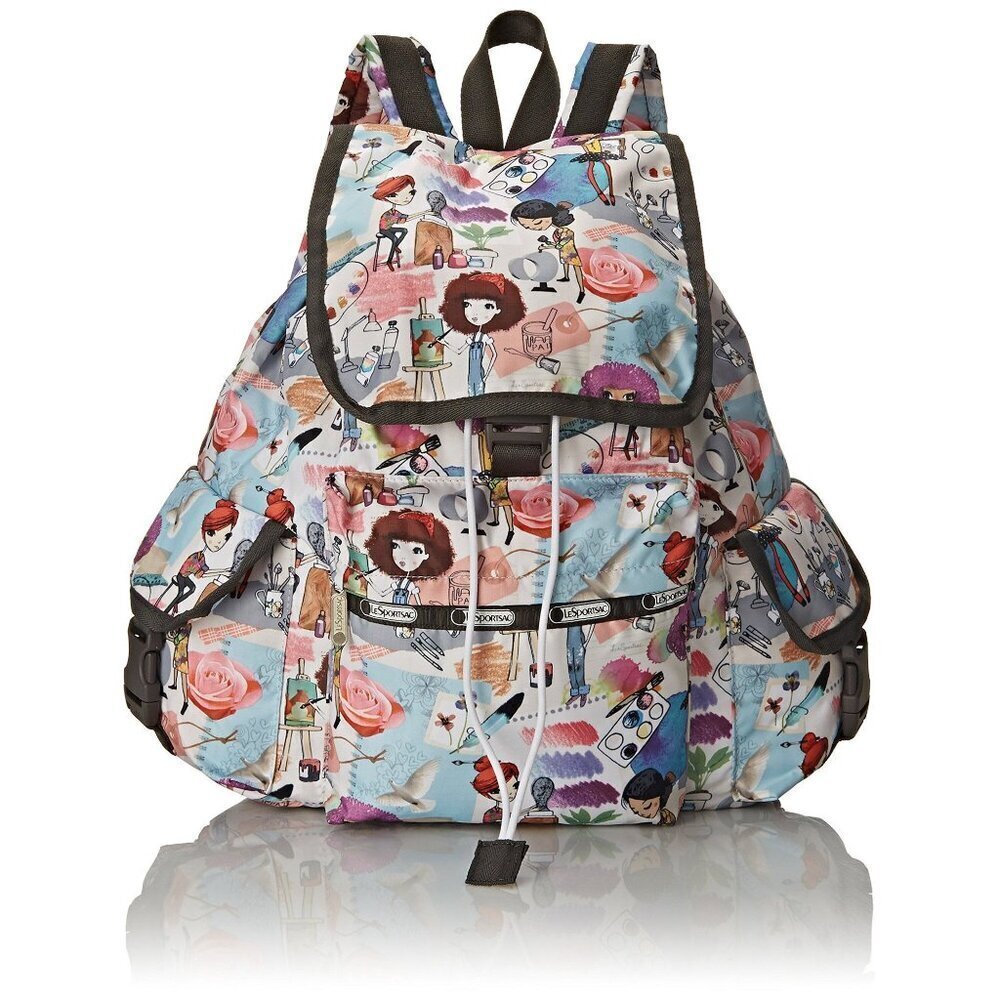 Moomin Lesportsac Backpack Large Print All Over - Gem